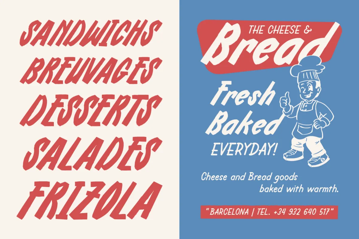 Frizola - Playful Handwritten Duo Font