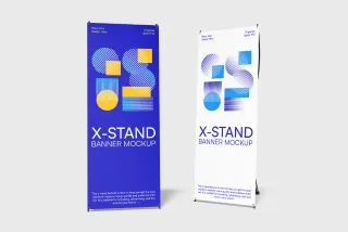 X-Stand Banner Mockup