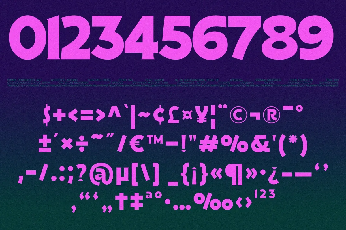 ROMIEN — Elegant Ligature Serif Font