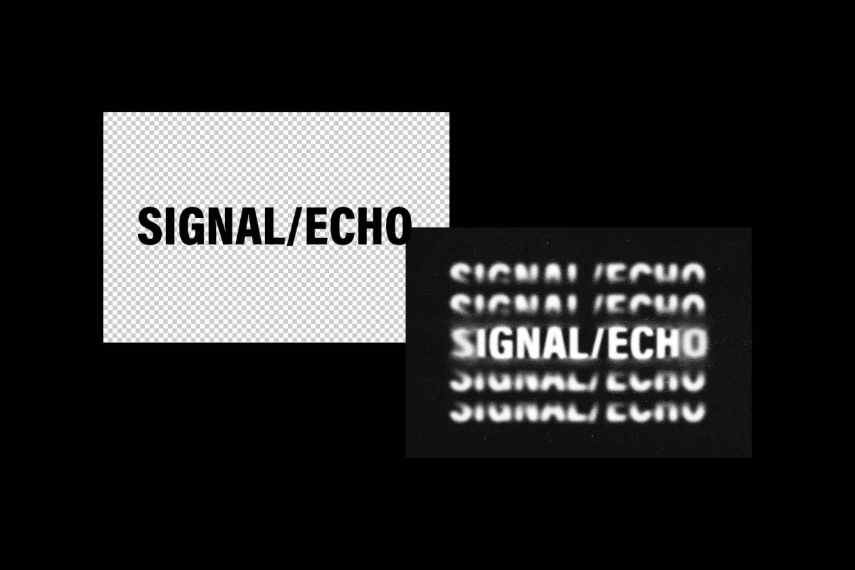 Signal Echo Text Effect
