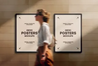 Neutral Framed Poster Mockup