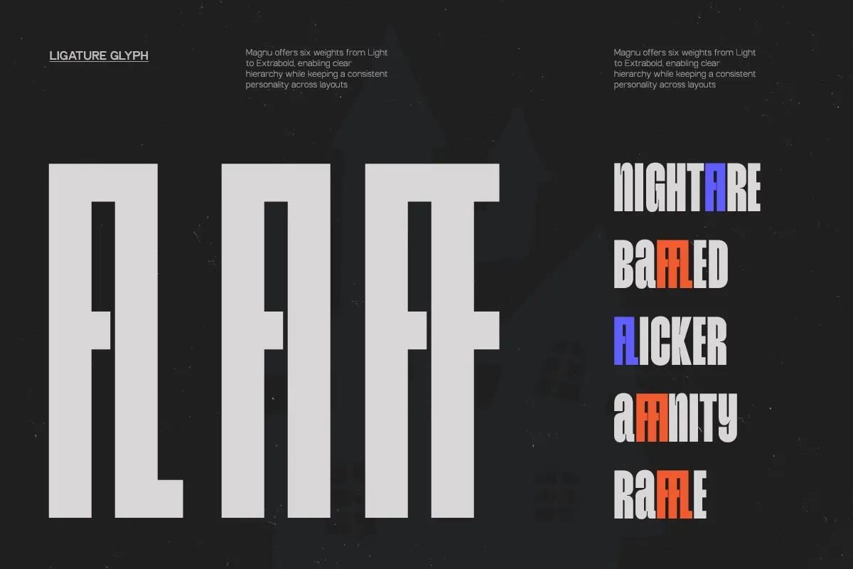 GC Magnu - Inktrap Condensed Display Font