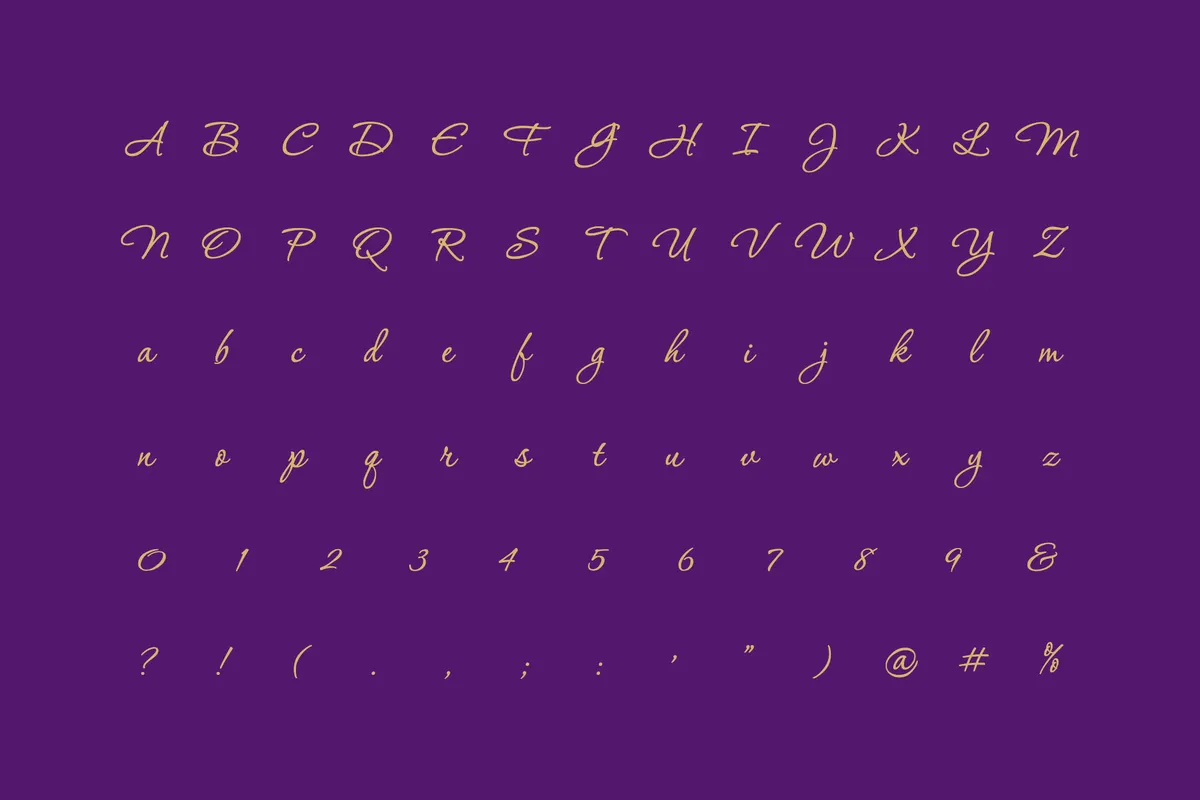 Corinthia — Free Formal Calligraphy Font