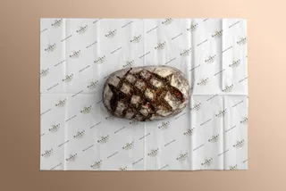 Bread Packaging Paper Sheet Mockup
