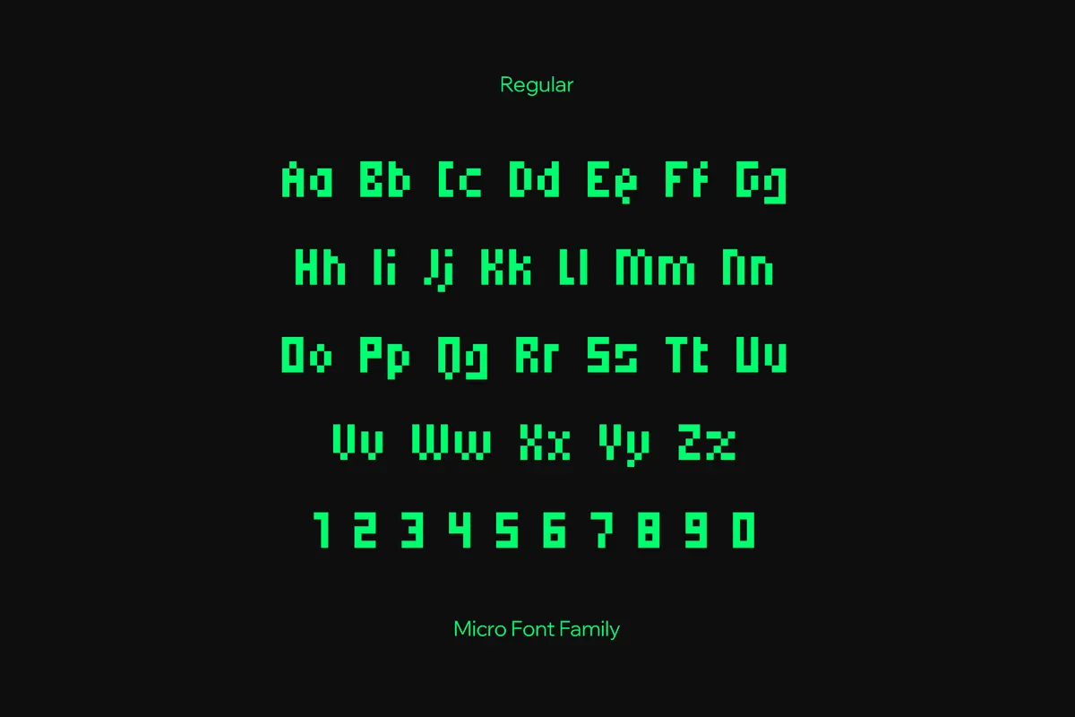Micro Font Family