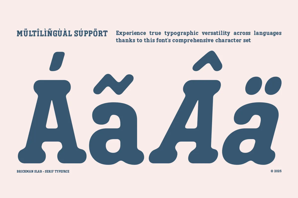 Brickman - Bold Slab Serif Typeface