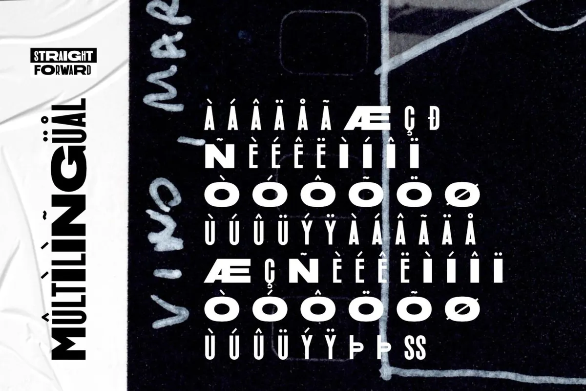 Straight Forward - Mixed Font