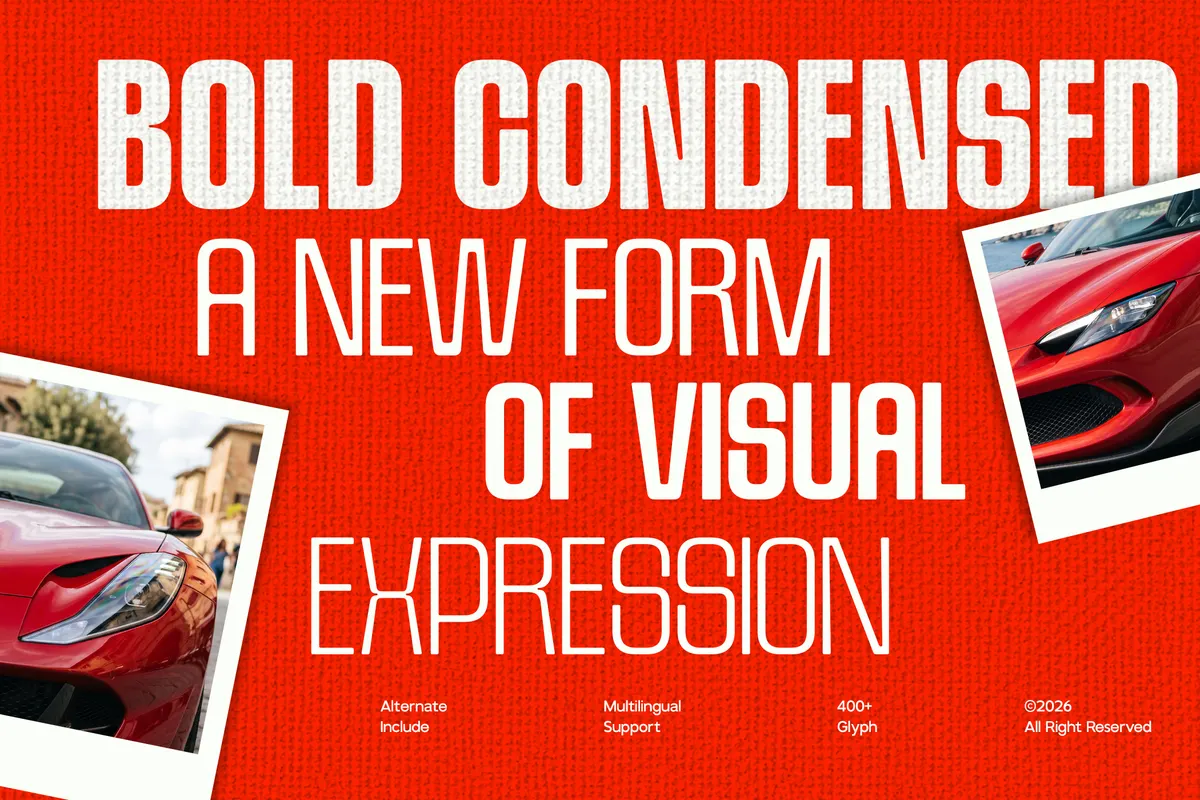 GC Roxane - Tall Condensed Display Font