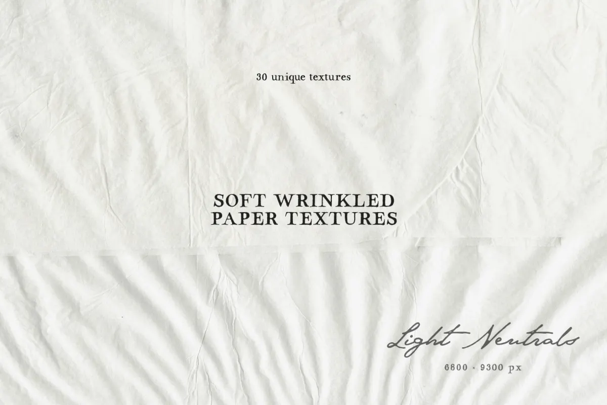 Soft Wrinkled Paper Textures: Light