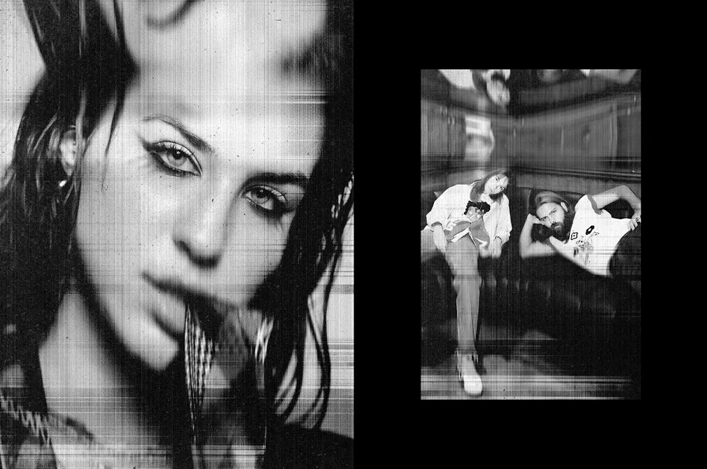 Distorted Printer Photo Effect