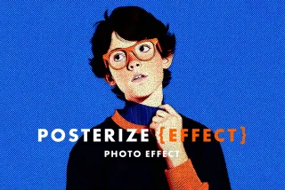Posterize Dots Photo Effect