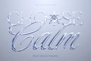 Crystal Glass Text & Logo Effect