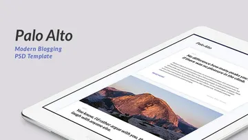 Palo Alto Blogging PSD Template