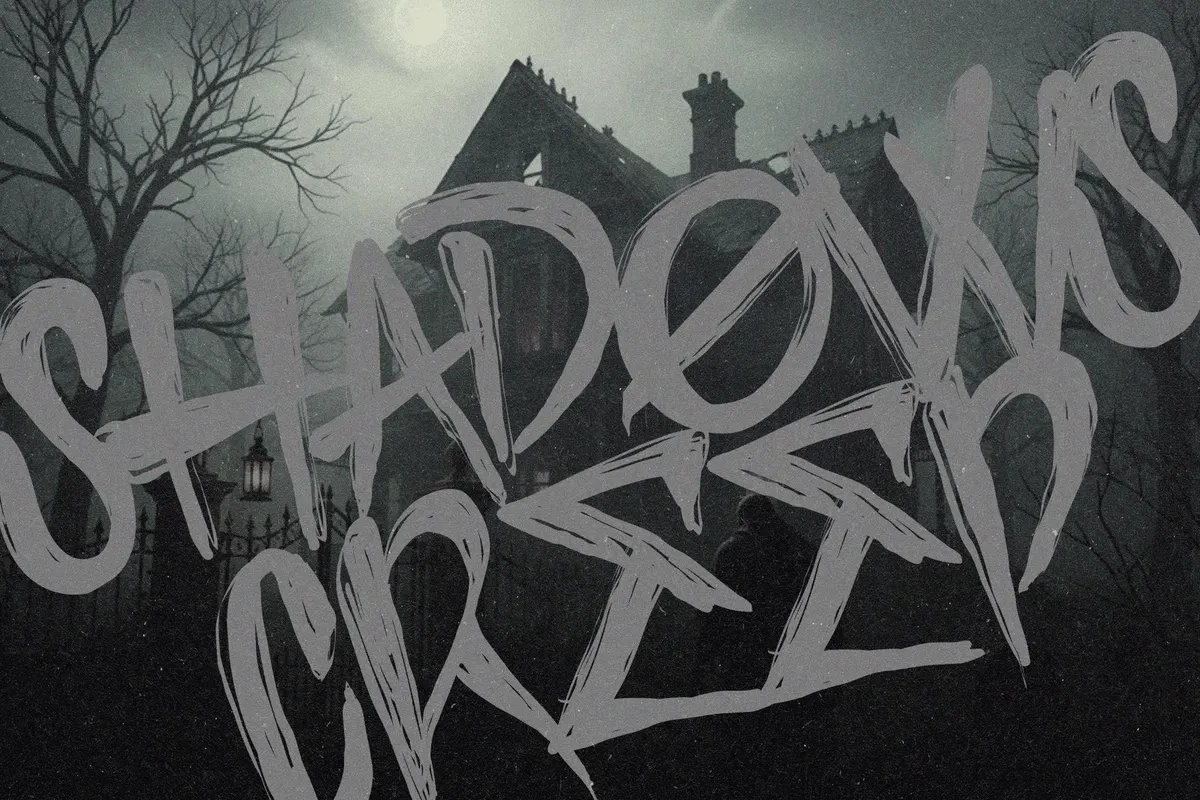 Dark Whispers - Scratch Creepy Display Font