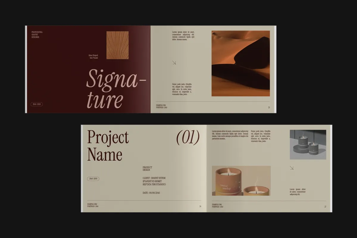 Creative Elegant Portfolio - Canva Template