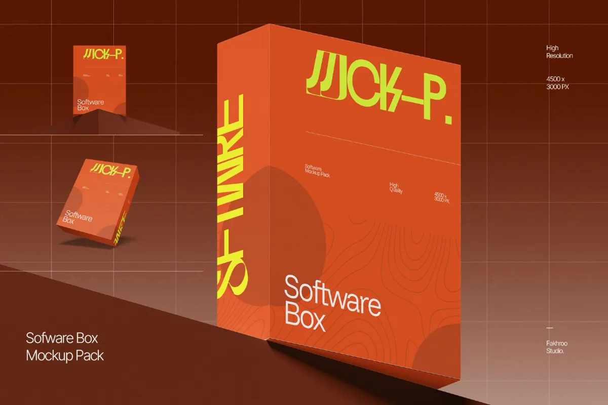 Software Box Mockup Pack