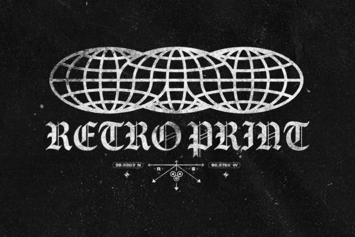 Retro Print Text Effect