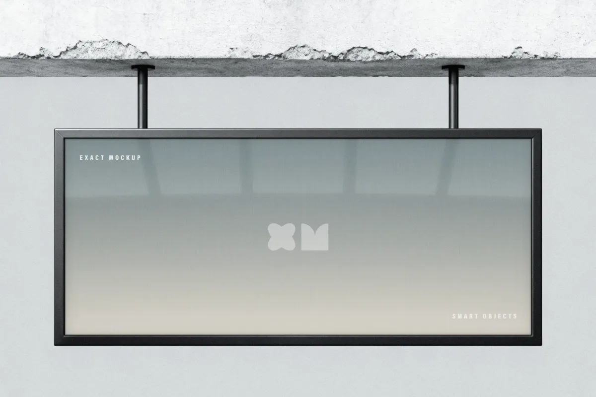 Minimalist Industrial Screen Mockup