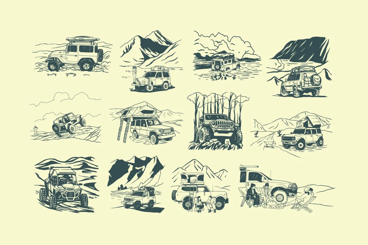 Offroad Adventure Graphic Collection