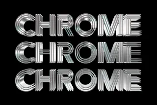 Steel Chrome Text Effect