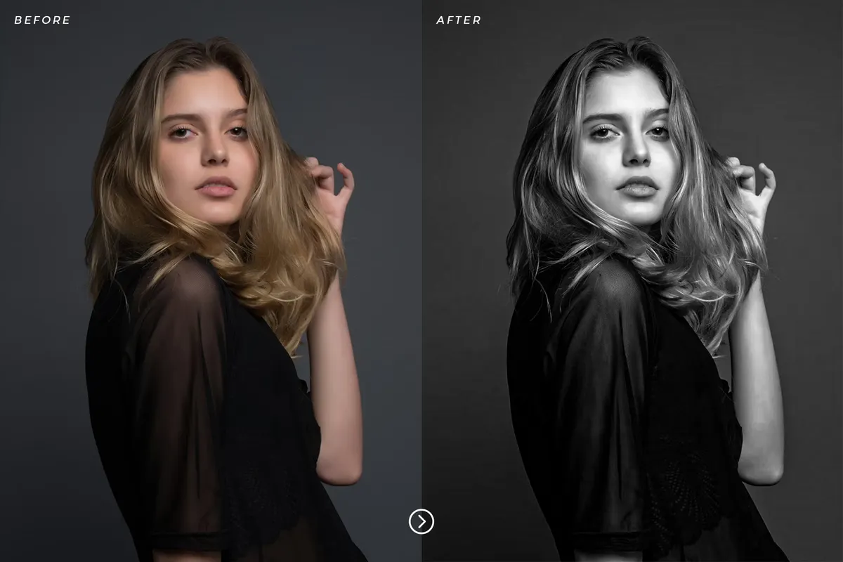 BW Portrait Lightroom Presets