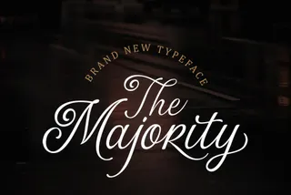 The Majority Script Font