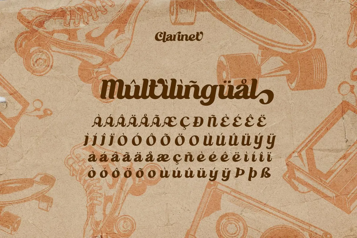 Clarinet - Retro Font