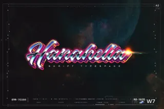 Hanahelia — Retro Script Font