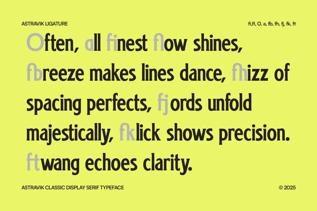 Astravik - Classic Display Serif