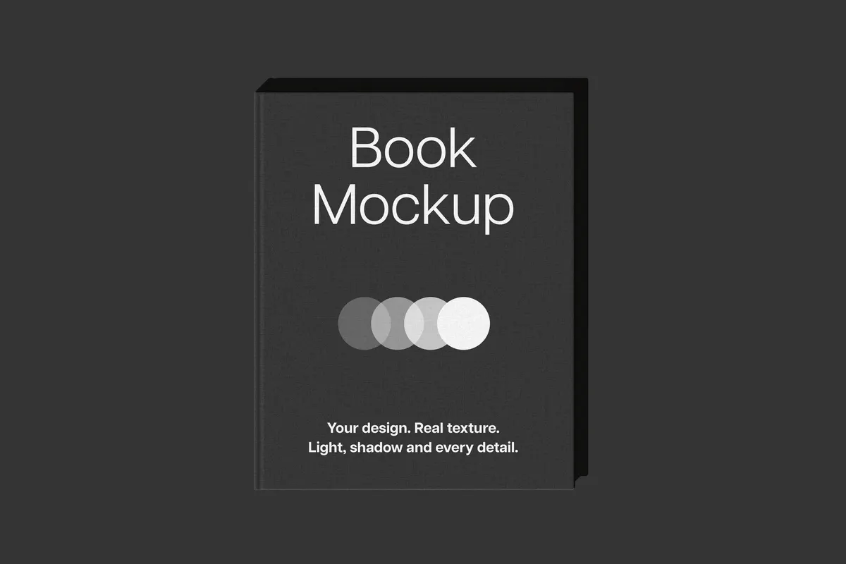 Cloth-Cover Hardback Book Mockup