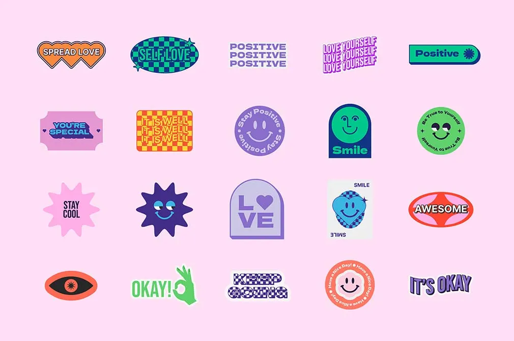 Retro Sticker Pack