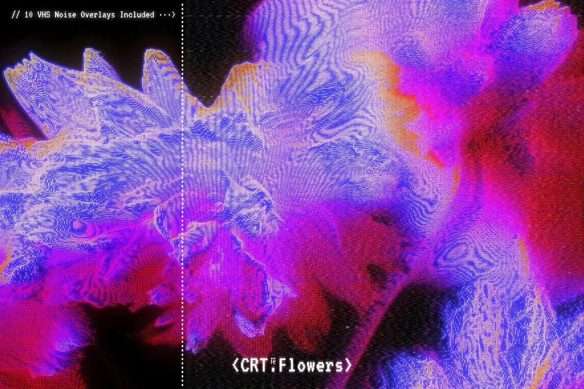 CRT Flowers Overlays