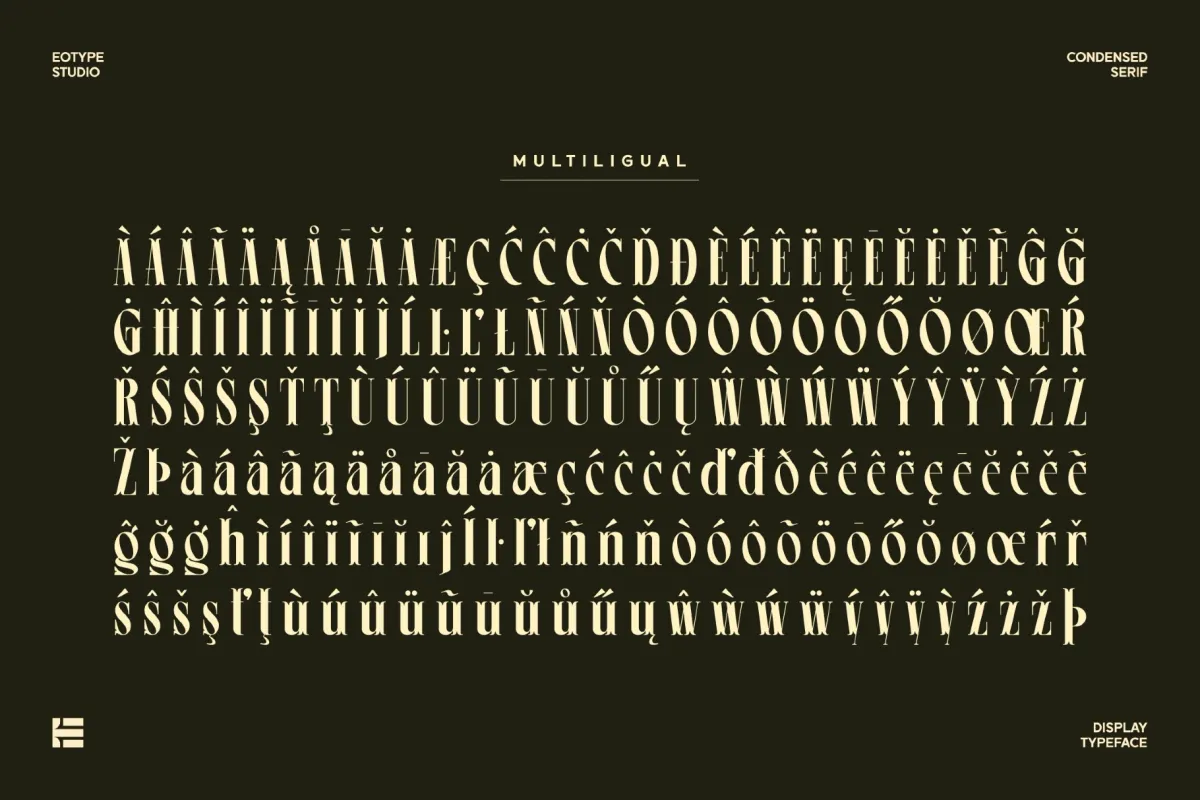 Leonice - Elegant Condensed Serif Font