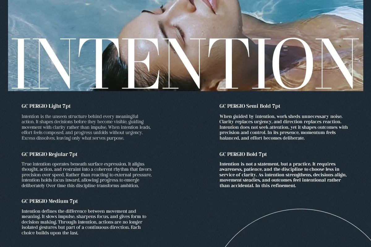 GC Pregio - Clean Serif Typeface