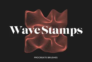 Wave Stamps Procreate Brushes