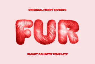 Soft Furry Text Effect