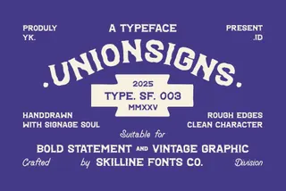 Unionsigns - Bold Vintage Font