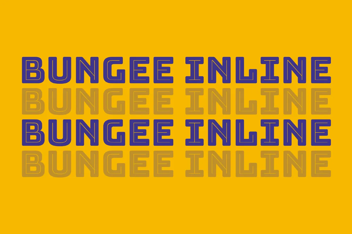 Bungee Inline Font