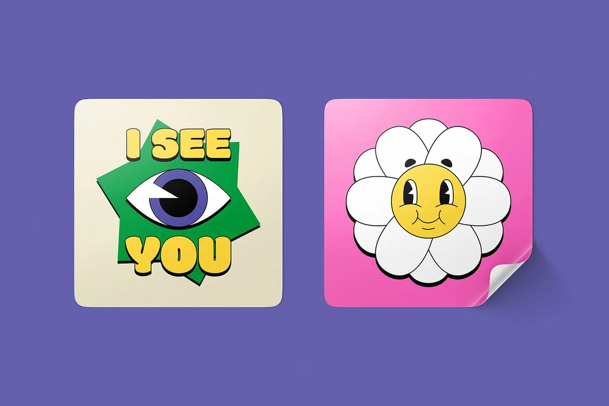 Vinyl Stickers Mockup Bundle