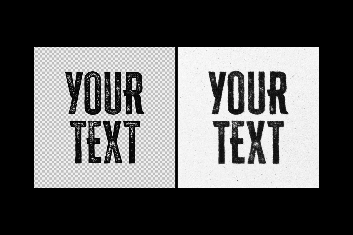 Dirty Stamp Text Effect