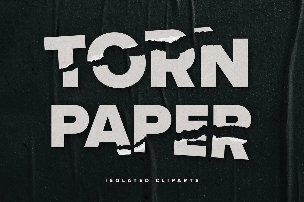 Torn Paper Mockups & Cliparts