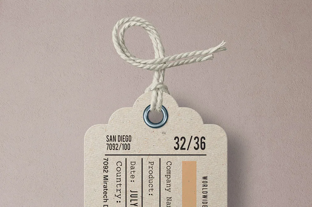Garment Label Tag Mockups