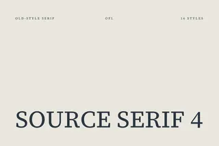 Source Serif 4 / Free Font Family
