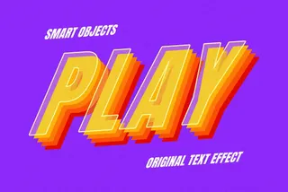 Playful 3D Text Effect