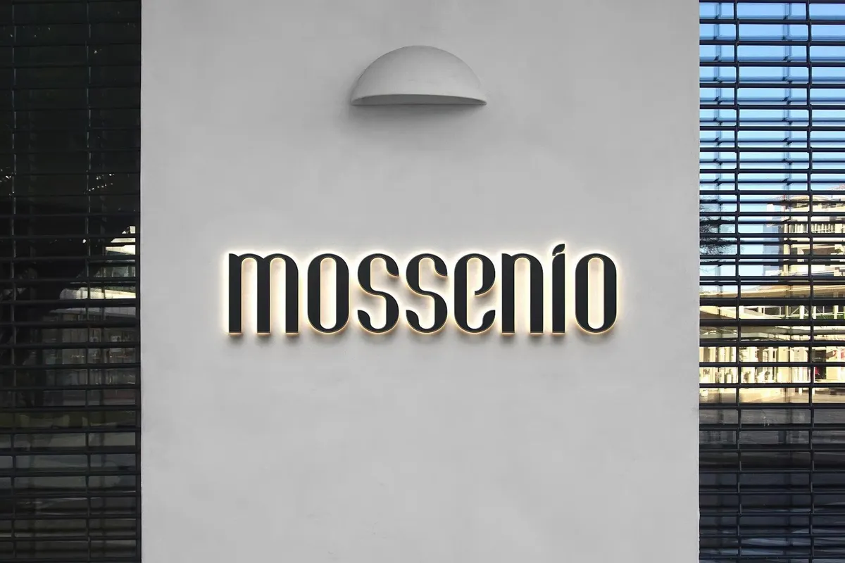Isolated Wall Signage Mockup