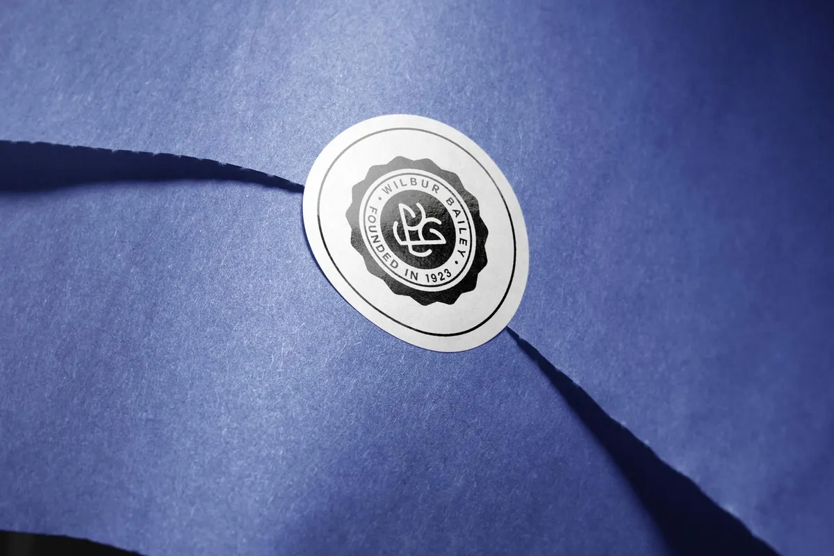 Kraft Wrap Seal Sticker Mockup