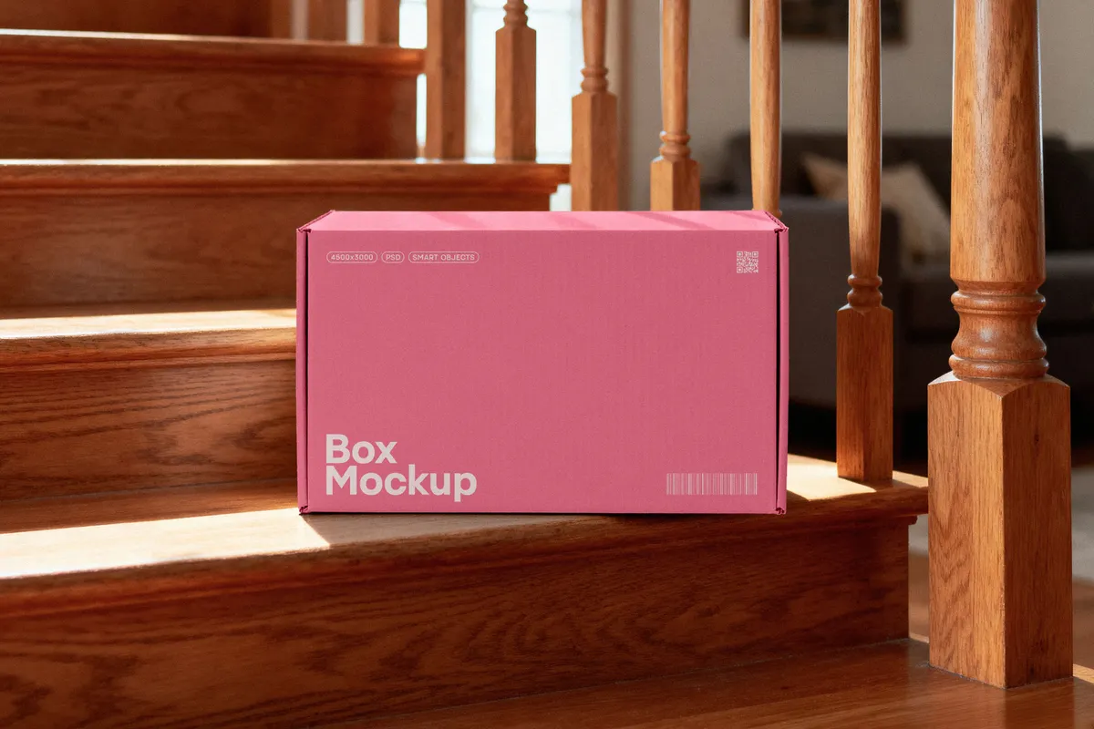Cardboard Box Mockup