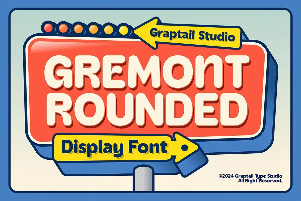 Gremont — Rounded Font