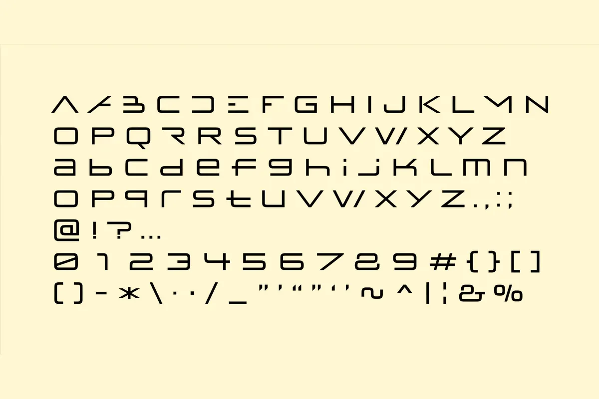 Melete Space Typeface