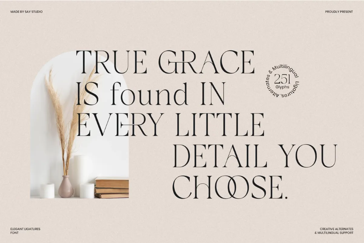 Galvore - Luxury Ligature Serif Font